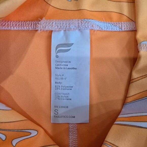 NWT Fabletics Women's Oasis PureLuxe High-Waisted 4'' Shorts Size S - Picture 4 of 5